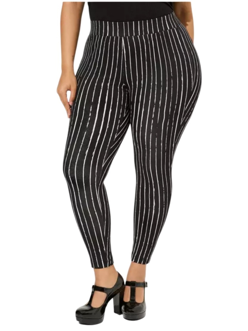 Torrid Disney Nightmare Before Christmas Stripe Ponte Leggings 4X NWT
